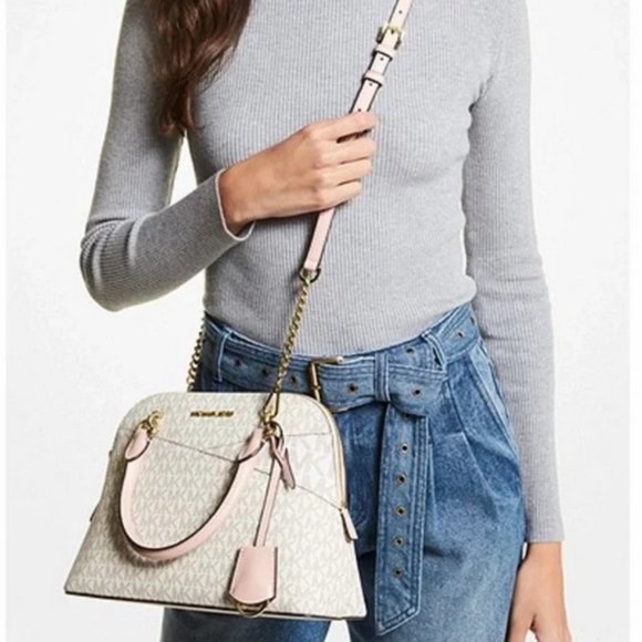 Michael Kors Jet Set Travel Medium Dome Satchel Shoulder Bag - Picture 3 of 16